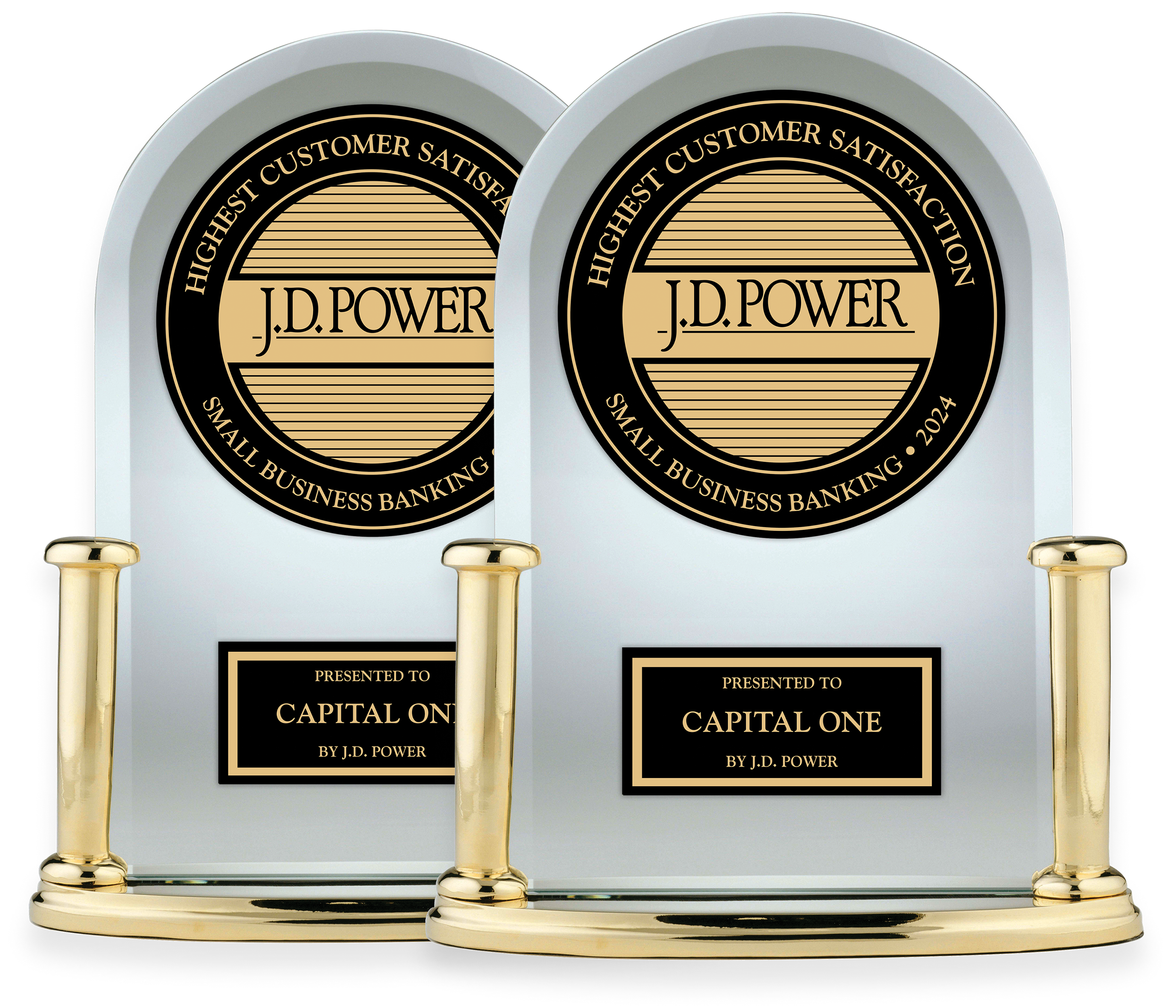 Two J.D. Power awards for highest customer satisfaction, awarded to Capital One